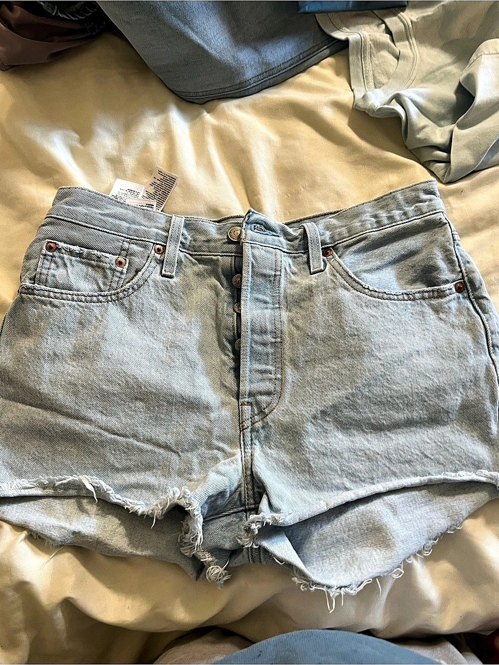 Levi's 501 Original Cut-Off Shorts Blue Waist 29